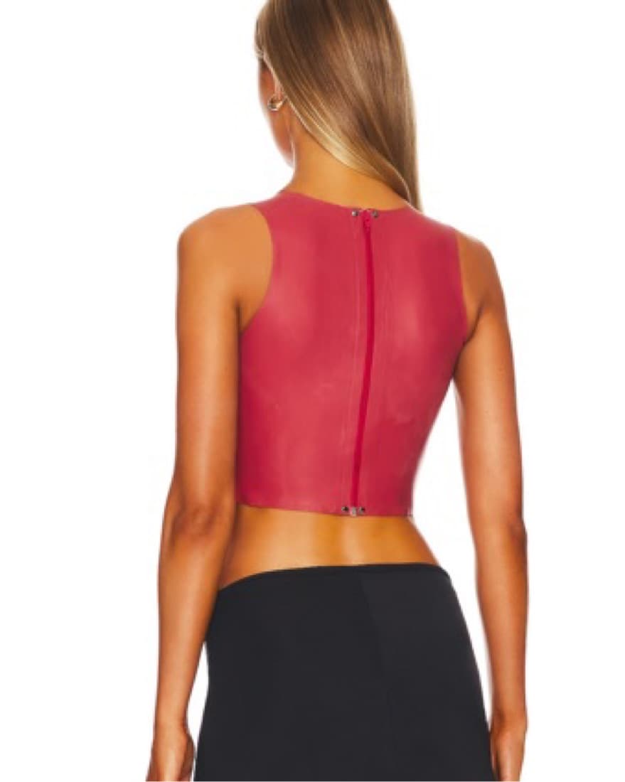 Miaou Jinx Top In Strawberry - Image 2