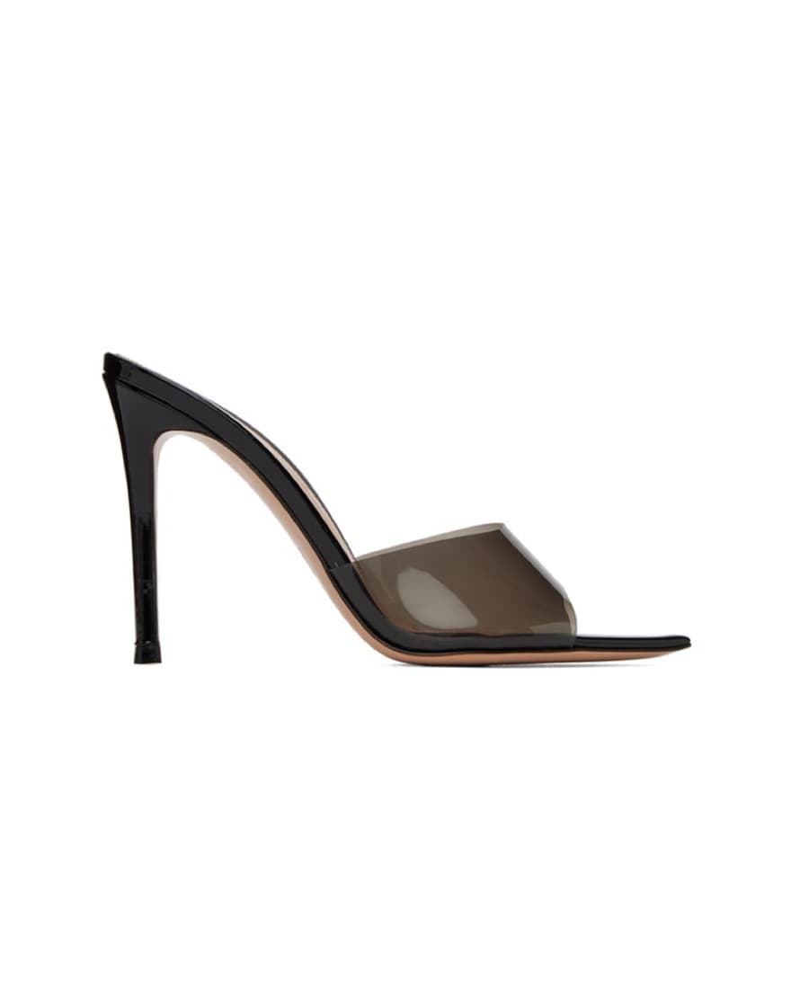 GIANVITO ROSSI Sheer Vamp Heeled Mules - Image 1