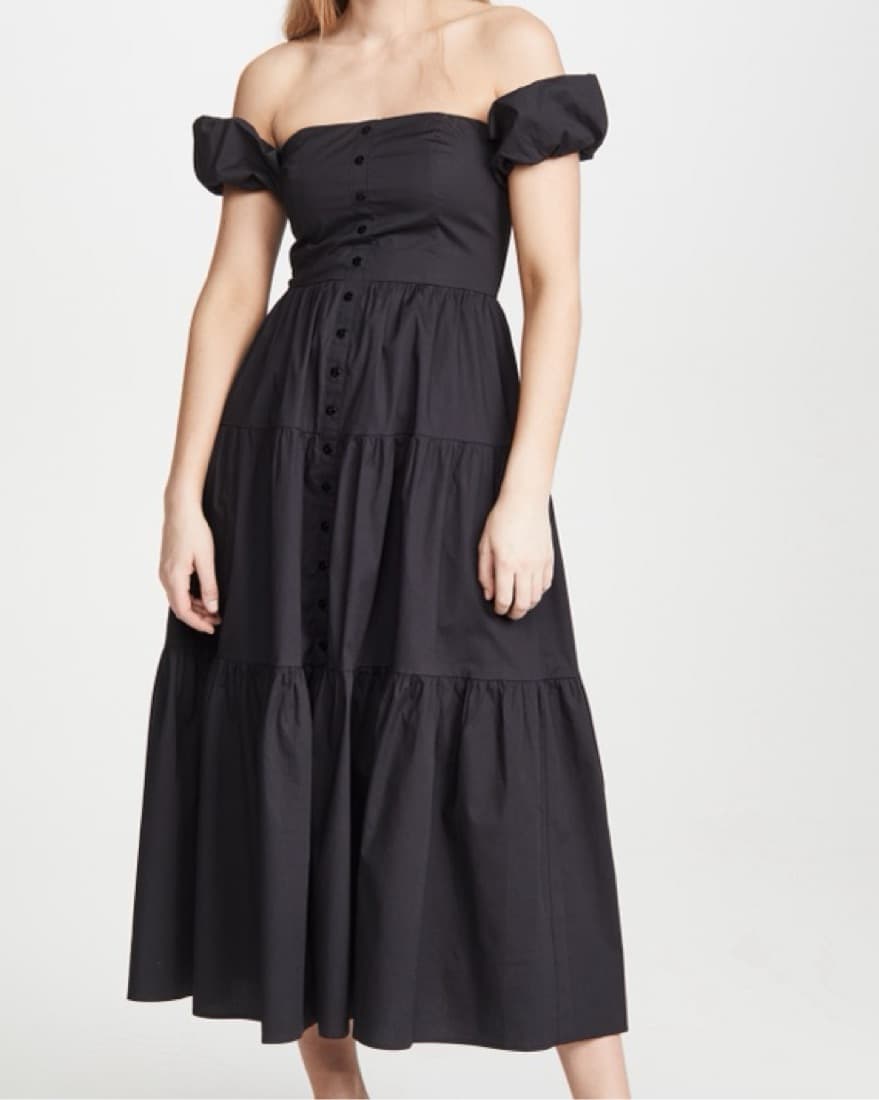 Staud Elio Dress In Black - Image 1