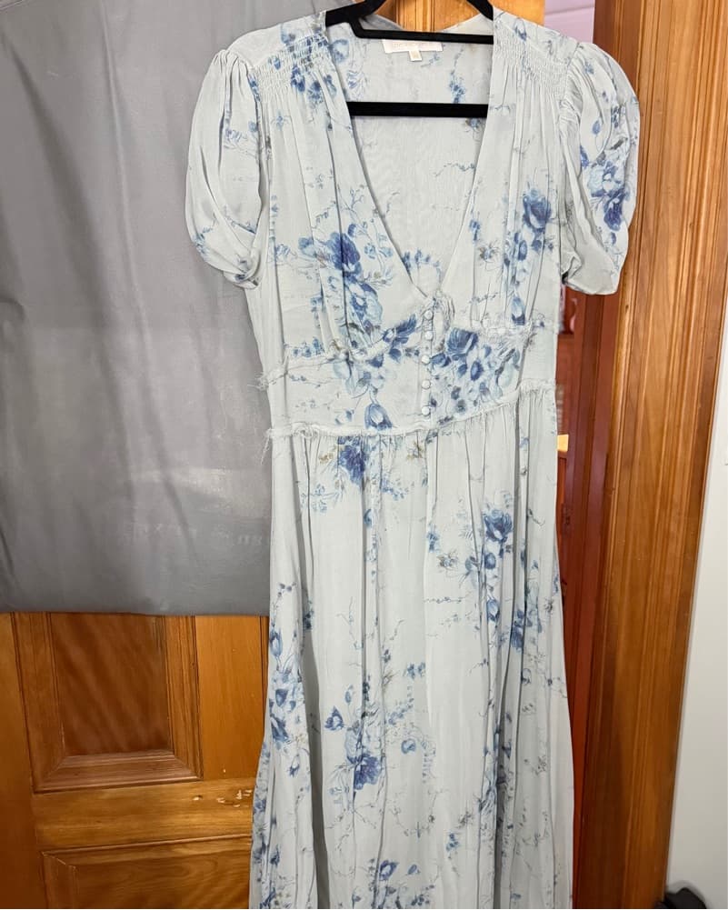 LoveShackFancy Silk Floral Maxi - Image 2