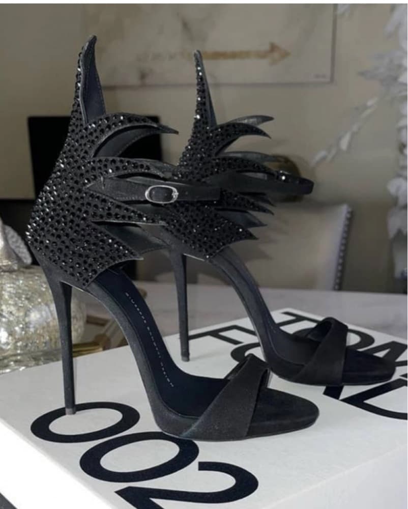 Giuseppe Zanotti Crystal Black Heels 8.5 - Image 3
