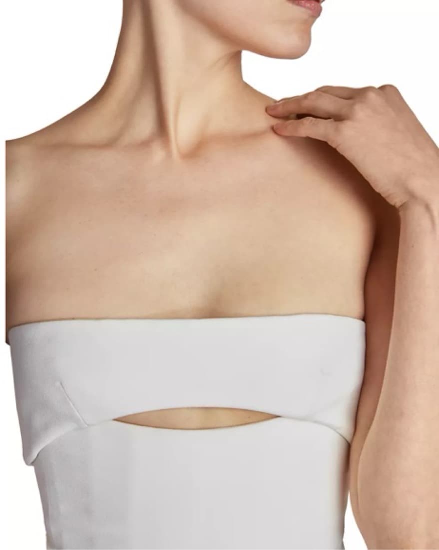 Saint Laurent White Cut Out Dress - Image 4