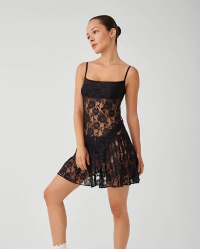 Frankies Bikini Black Lace Dress  - Image 1