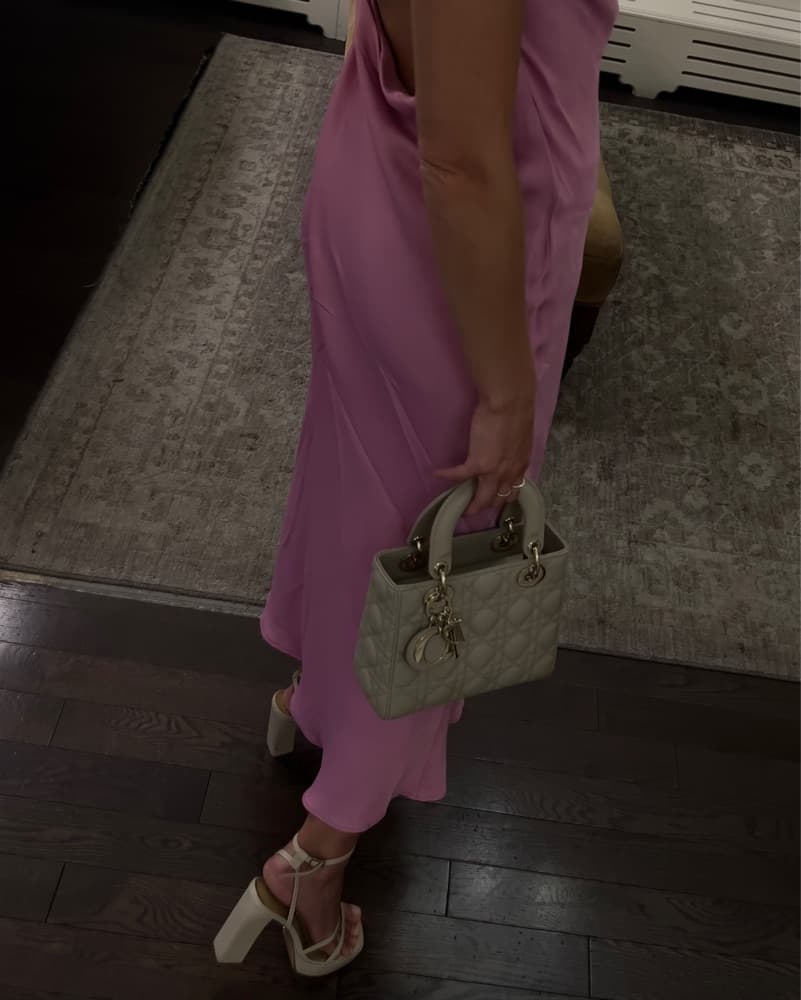 Small Lady Dior Bag with Strap - Image 4