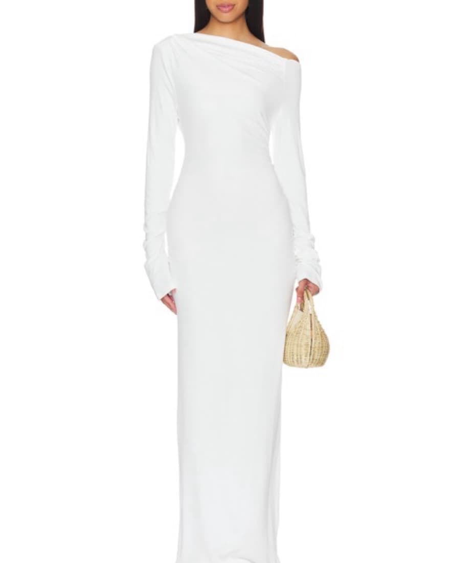 Revolve Long White Dress - Image 3
