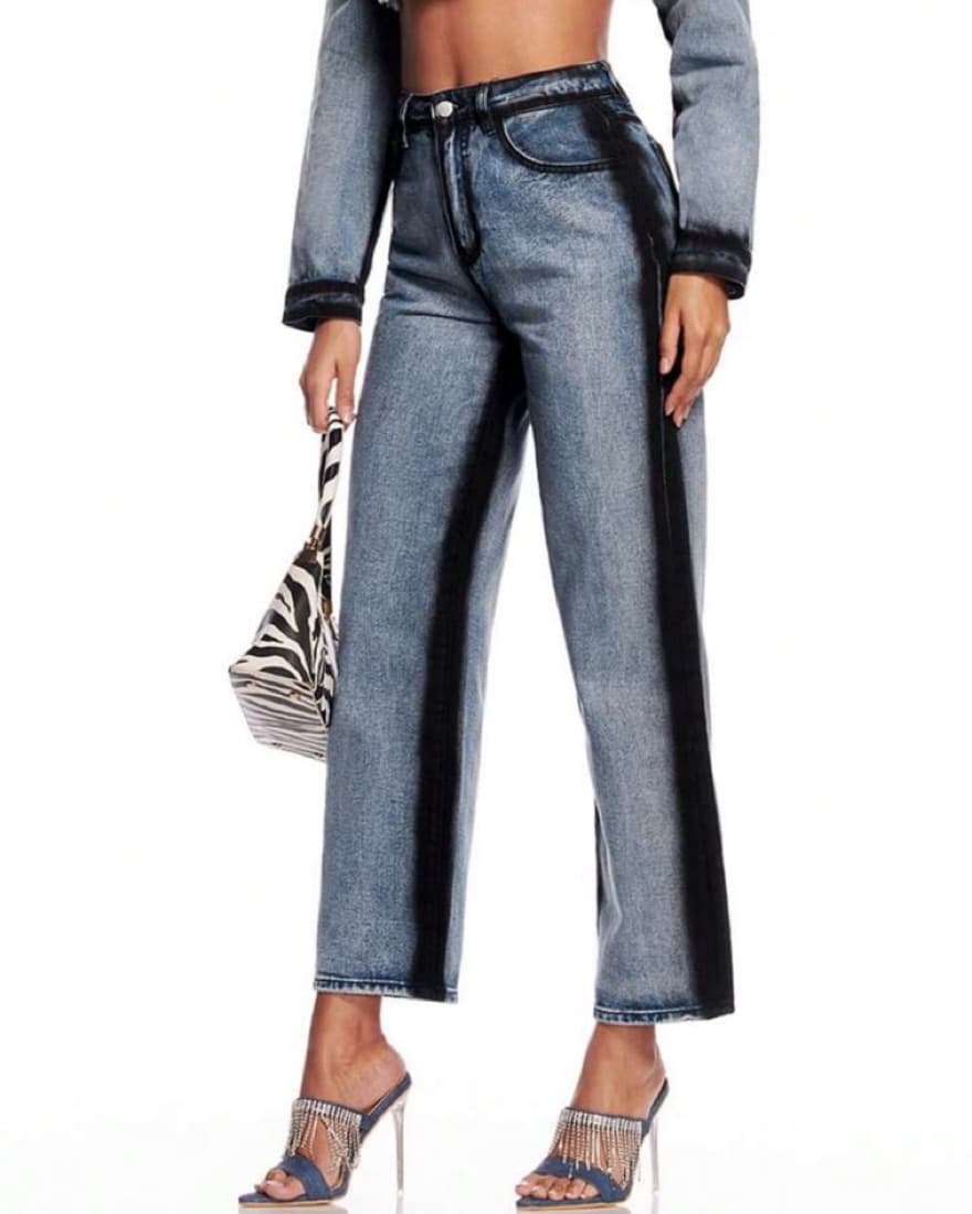 Black Detaled Demin Jeans - Image 3