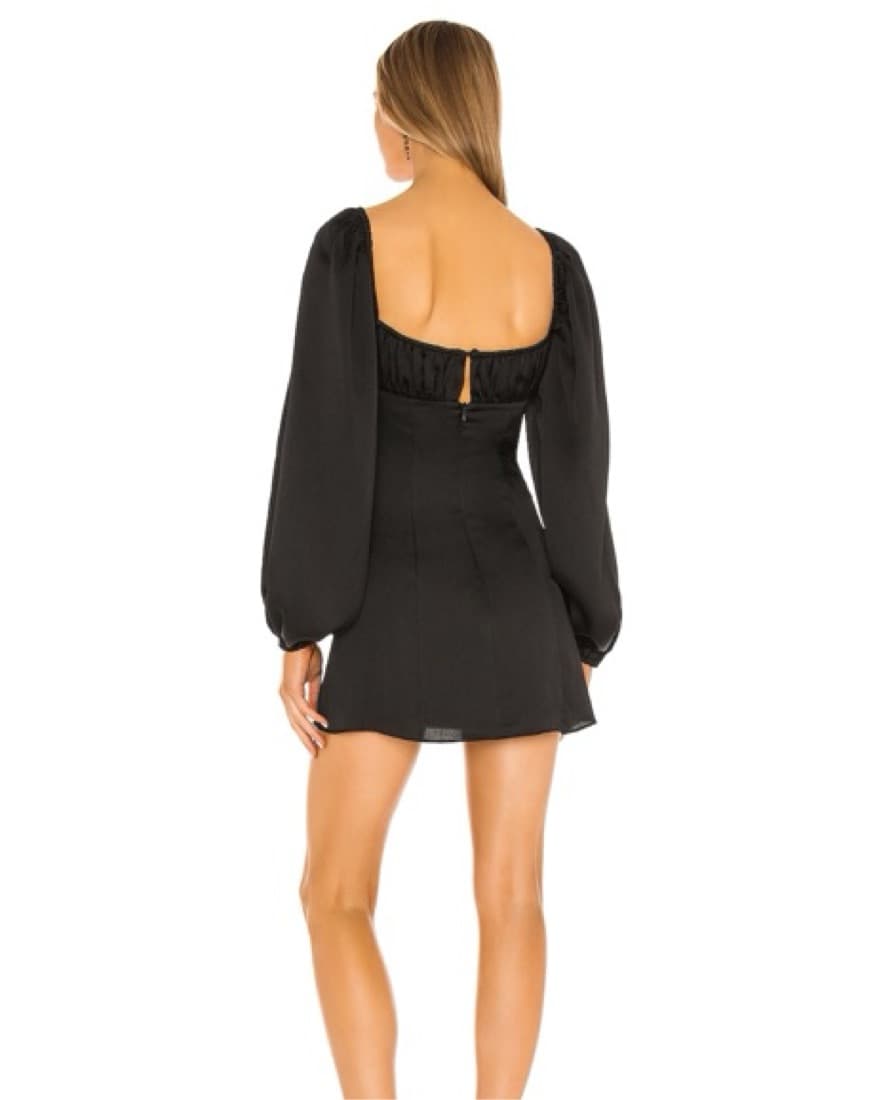Majorelle Black Mini Dress - Image 2
