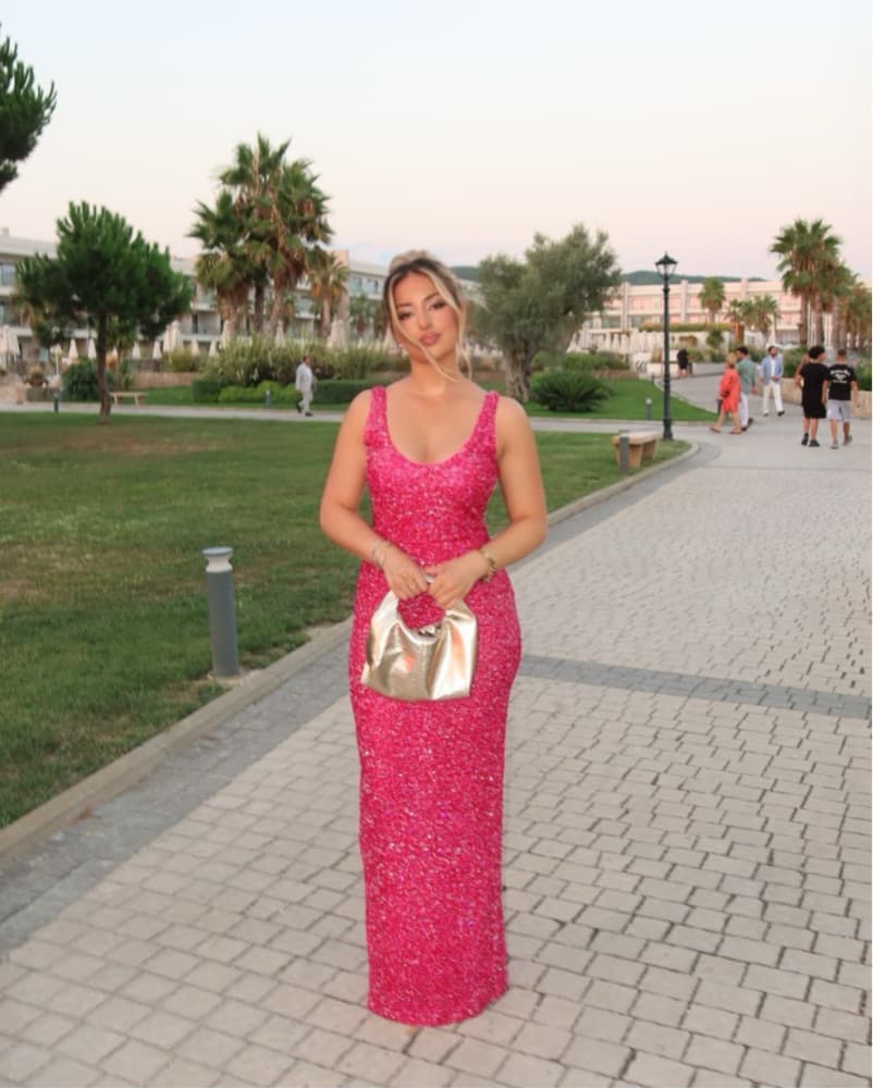 Vibrant Sequin Gown - Image 2
