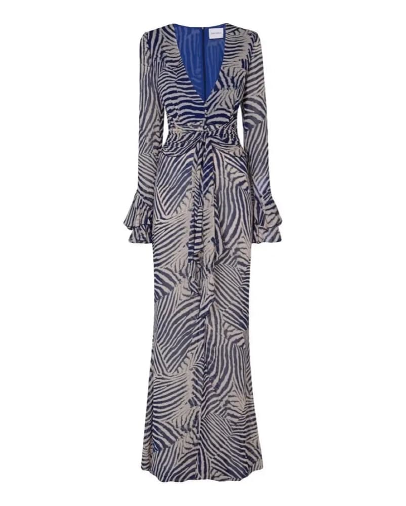 Rat & Boa Navy Zebra Thalia Maxi Dress - Image 5