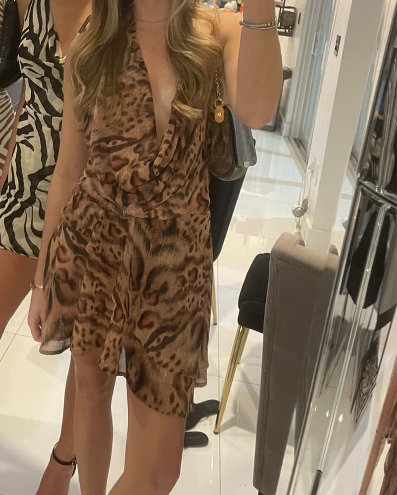 Animal Print Mini Dress  - Image 2