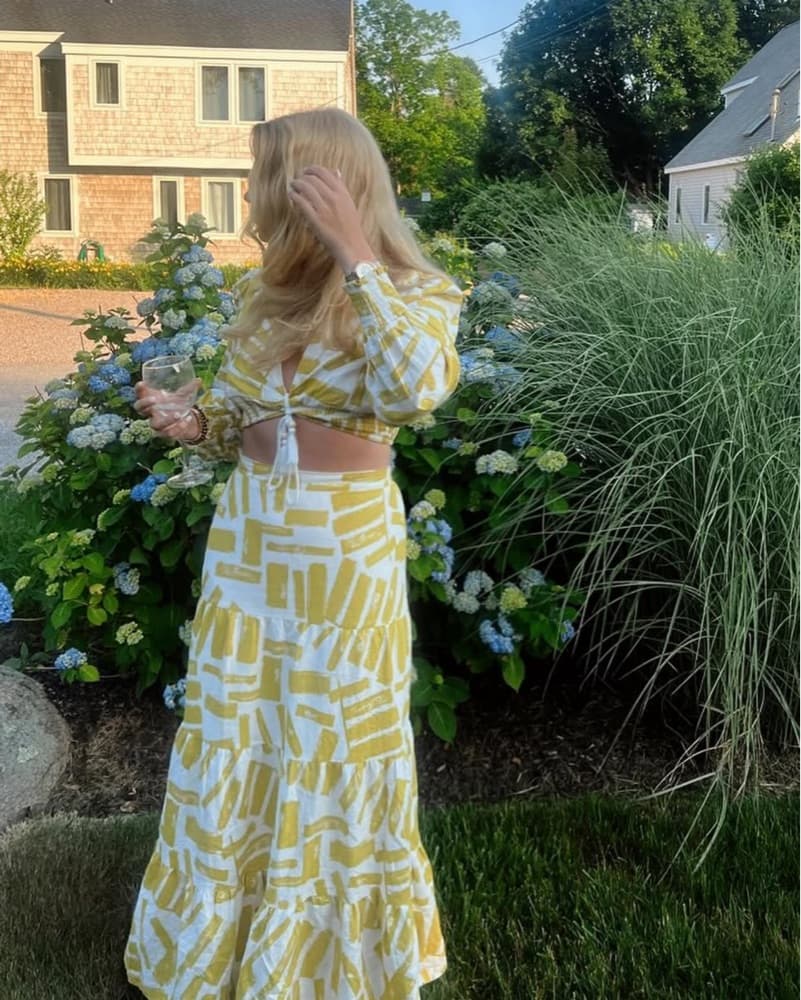 House Of harlow matching Maxi Skirt Set - Image 2