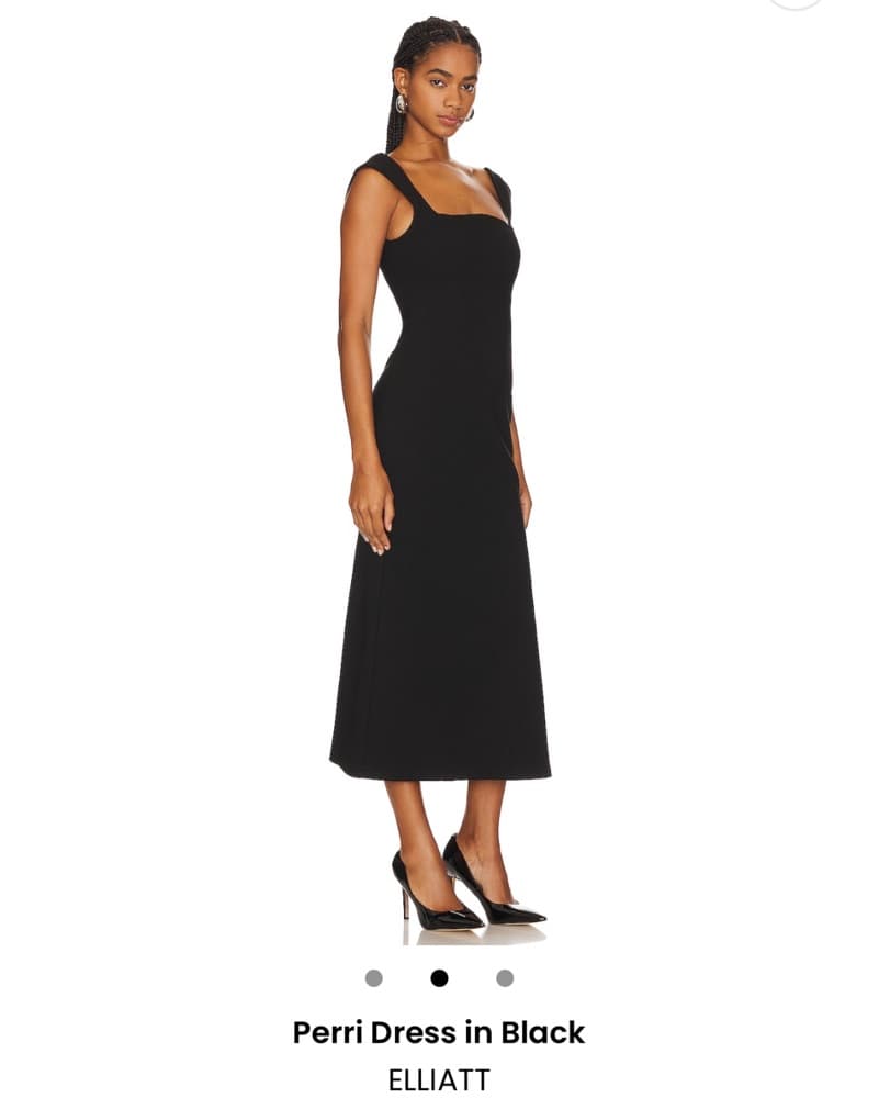 Black Revolve Midi Dress - Image 2