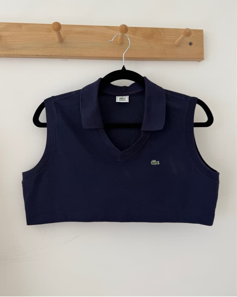 Cropped Vintage Lacoste Shirt   - Image 1