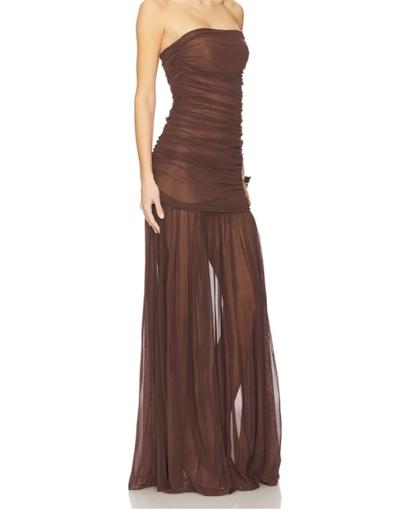 Retrofete Adele Dress Brown - Image 1