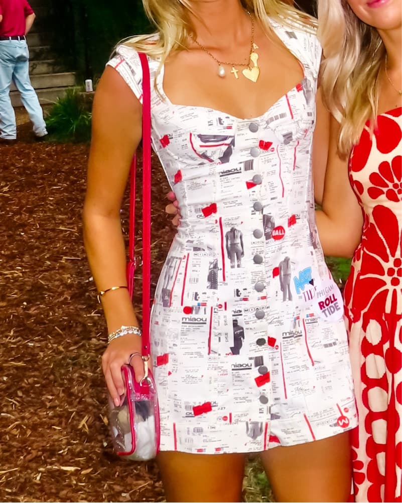Miaou Gigi Newspaper Dress - Image 3