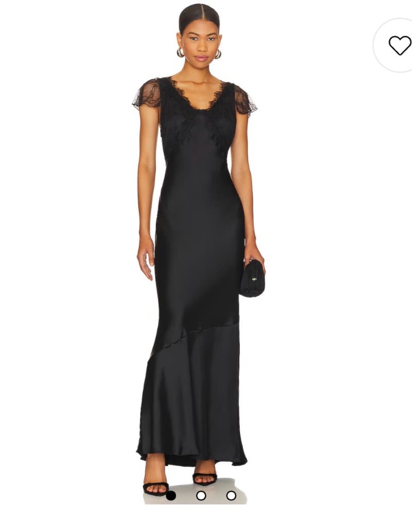 WeWoreWhat Black Slip Dress  - Image 1