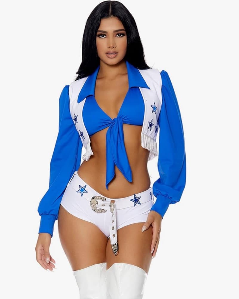 Dallas Cowboy Cheerleader Costume  - Image 1