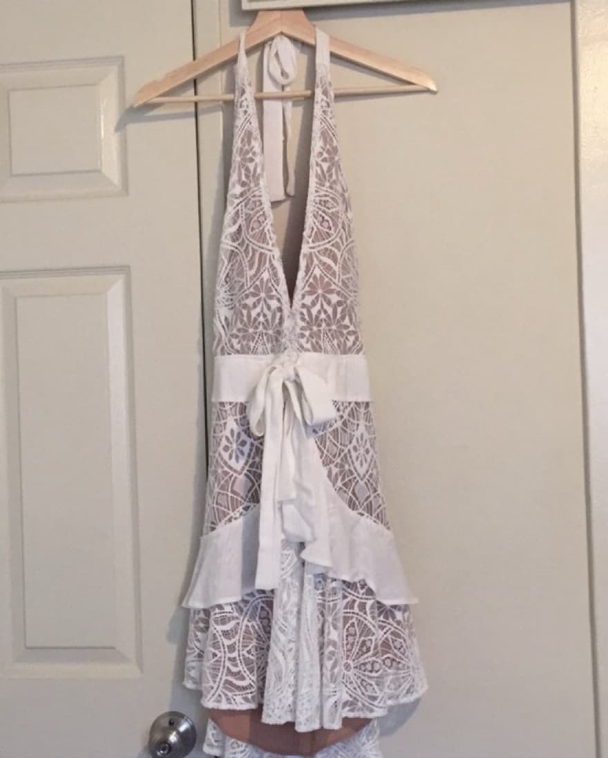 For Love & Lemons Lily Halter Mini Dress - Image 3