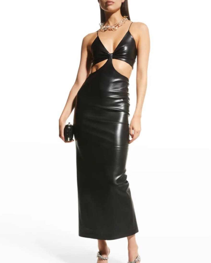 Alice & Olivia Vegan Leather Dress - Image 1