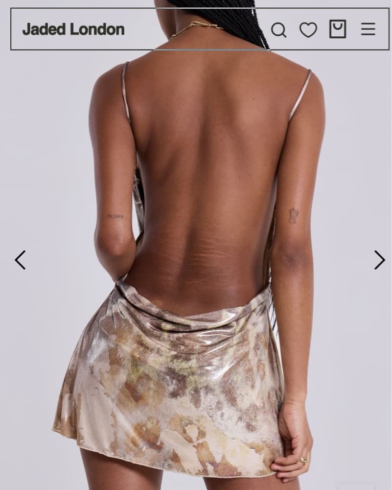Leopard Metallic Mirage Mini Dress - Image 2