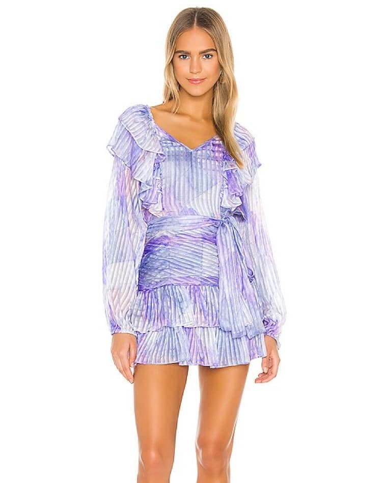 LoveShackFancy Purple Moxie Dress - Image 3