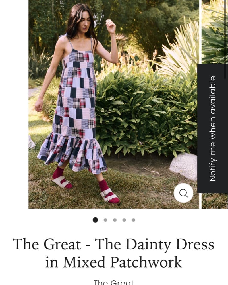The GREAT Dainty Dress in Madras - Image 1