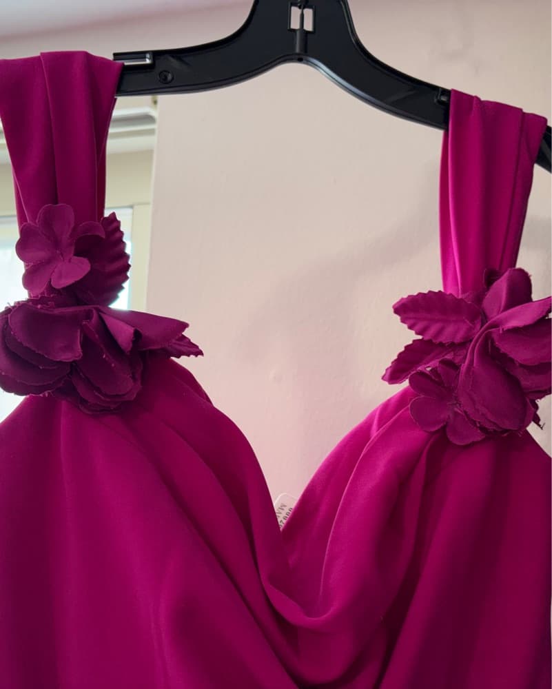Marchesa Vibrant Fuchsia Gown - Image 3