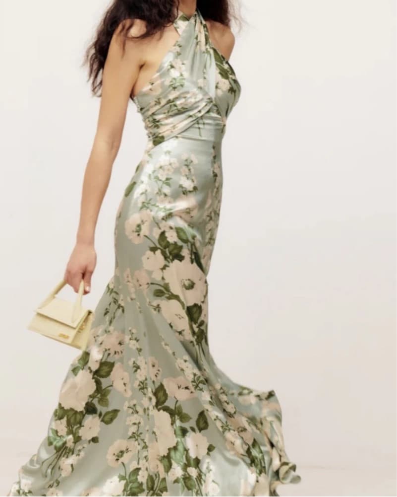 Reformation Veria Silk Dress - Image 2