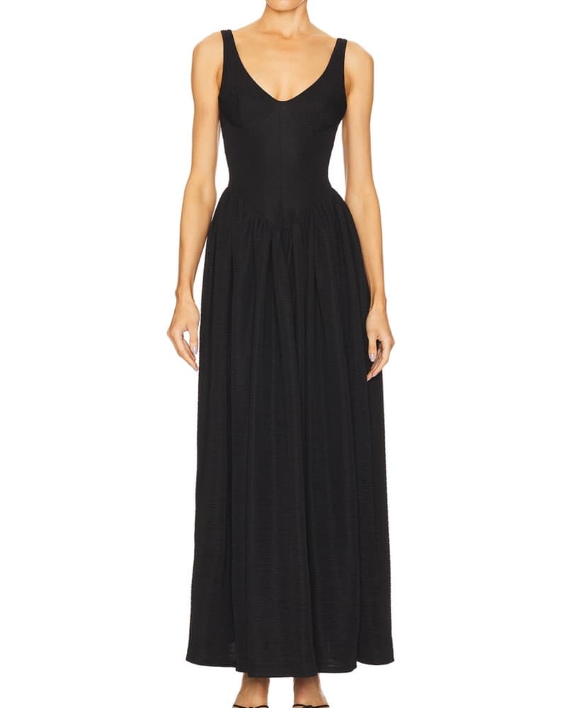 Chic Black Maxi Dress - Image 1