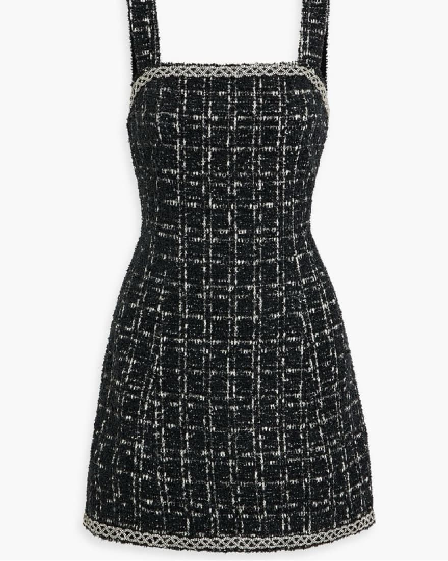 ALICE + OLIVIA crystal-embellished Tweed - Image 3