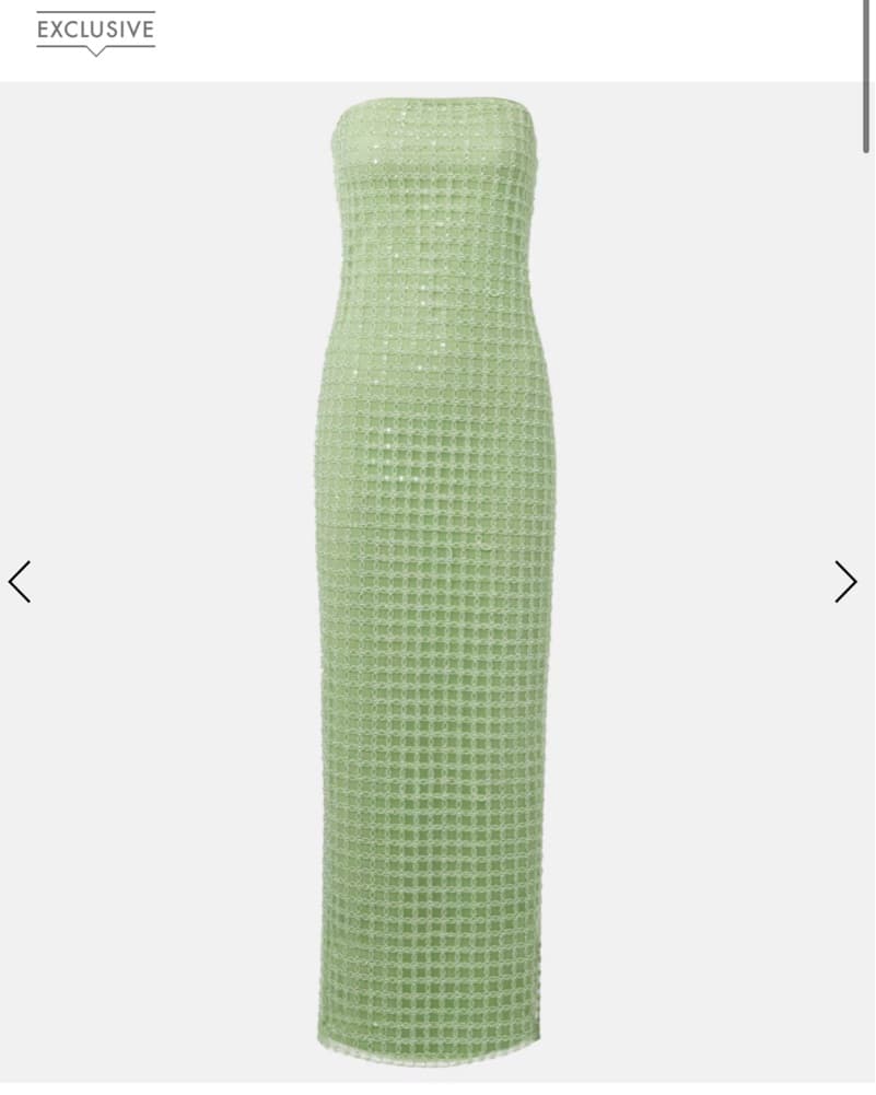 Rotate Embellished Strapless Gown - Image 4