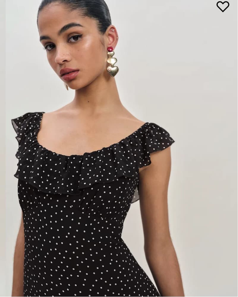 Reformation Polka Dot Maxi Dress - Image 3