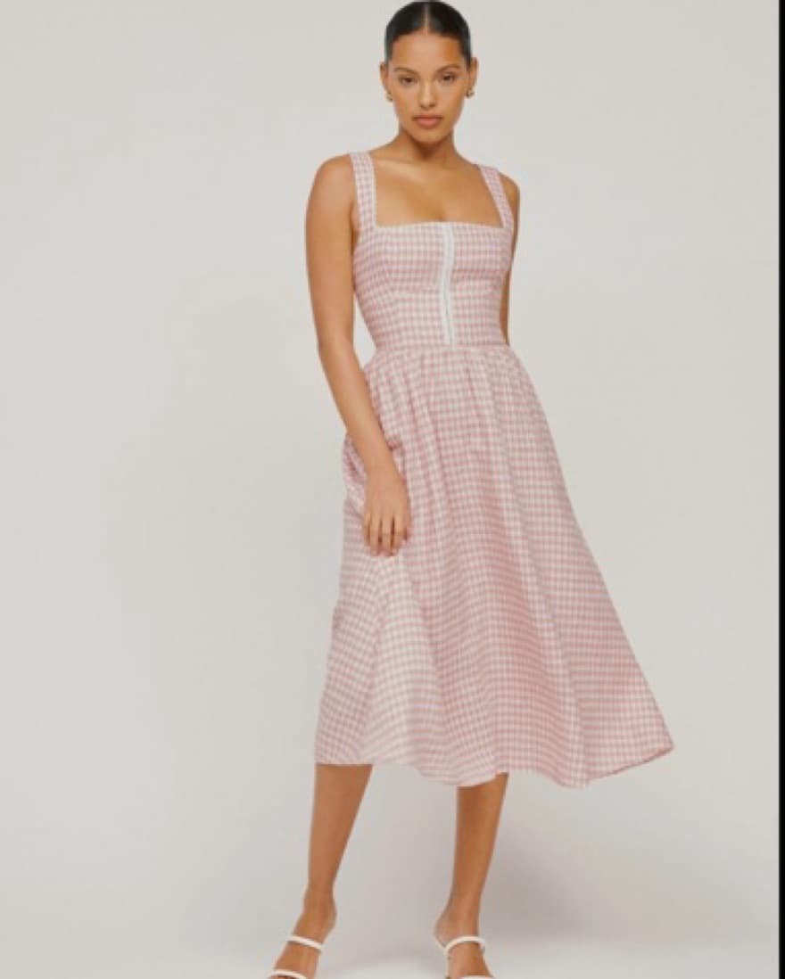 Reformation Tagliatelle Linen dress - Image 3