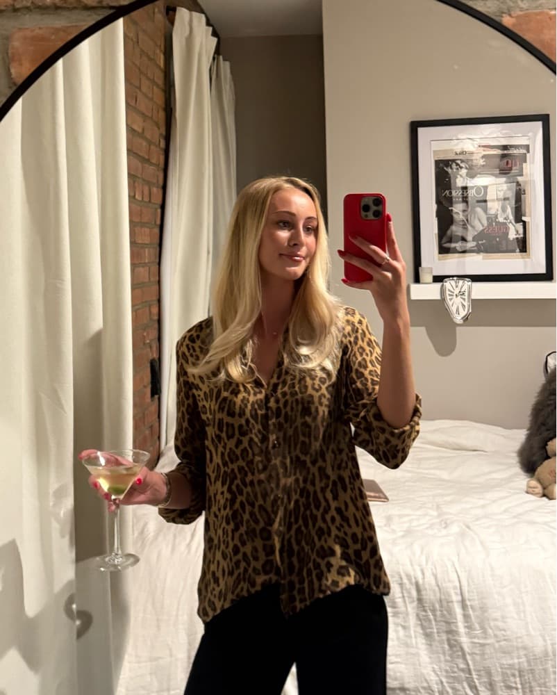  Vintage Ralph Lauren Leopard Blouse   - Image 2