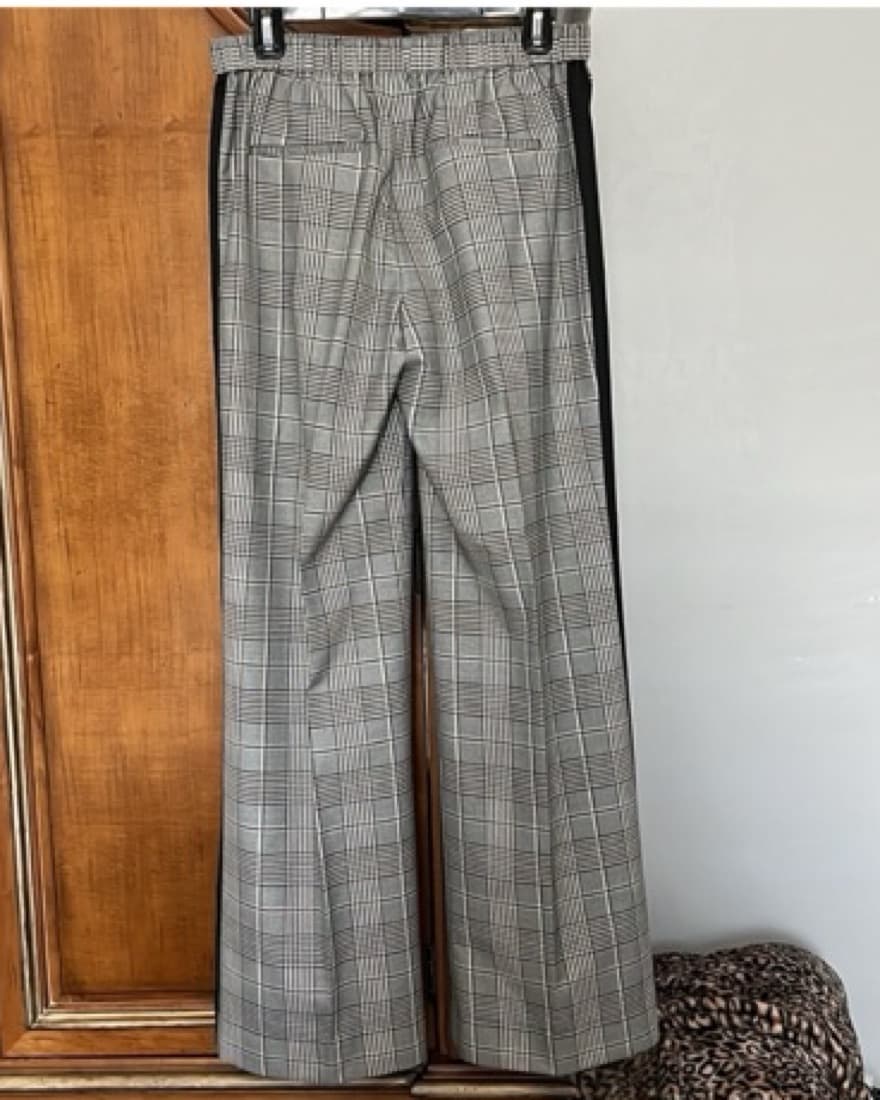 Alice + Olivia Wide Leg Plaid Slacks  - Image 3