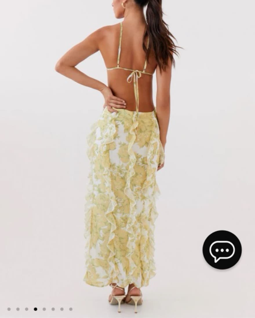 Sunset Kisses Ruffle Maxi Dress  - Image 4