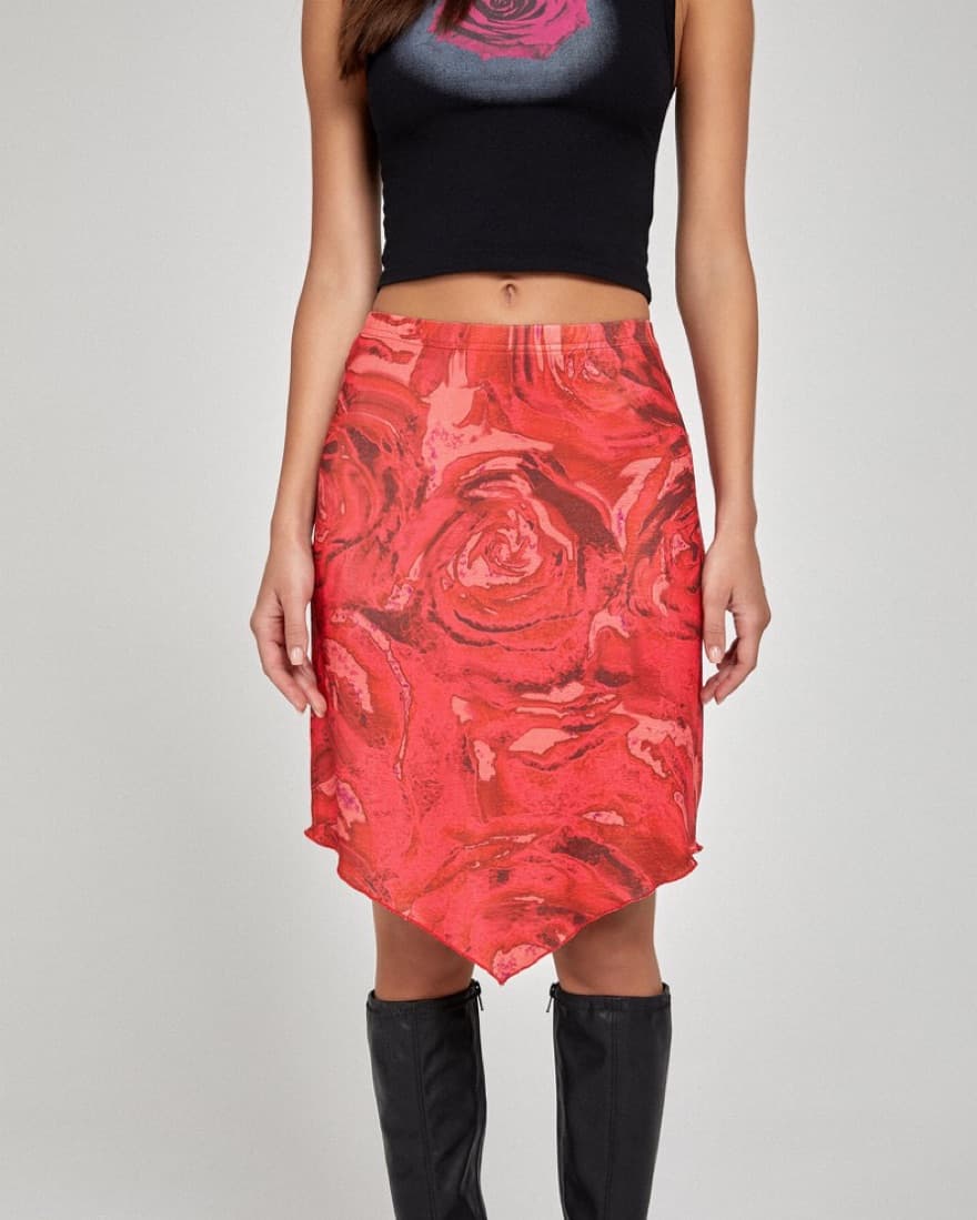 Motel Rose Petal Midi Skirt - Image 3