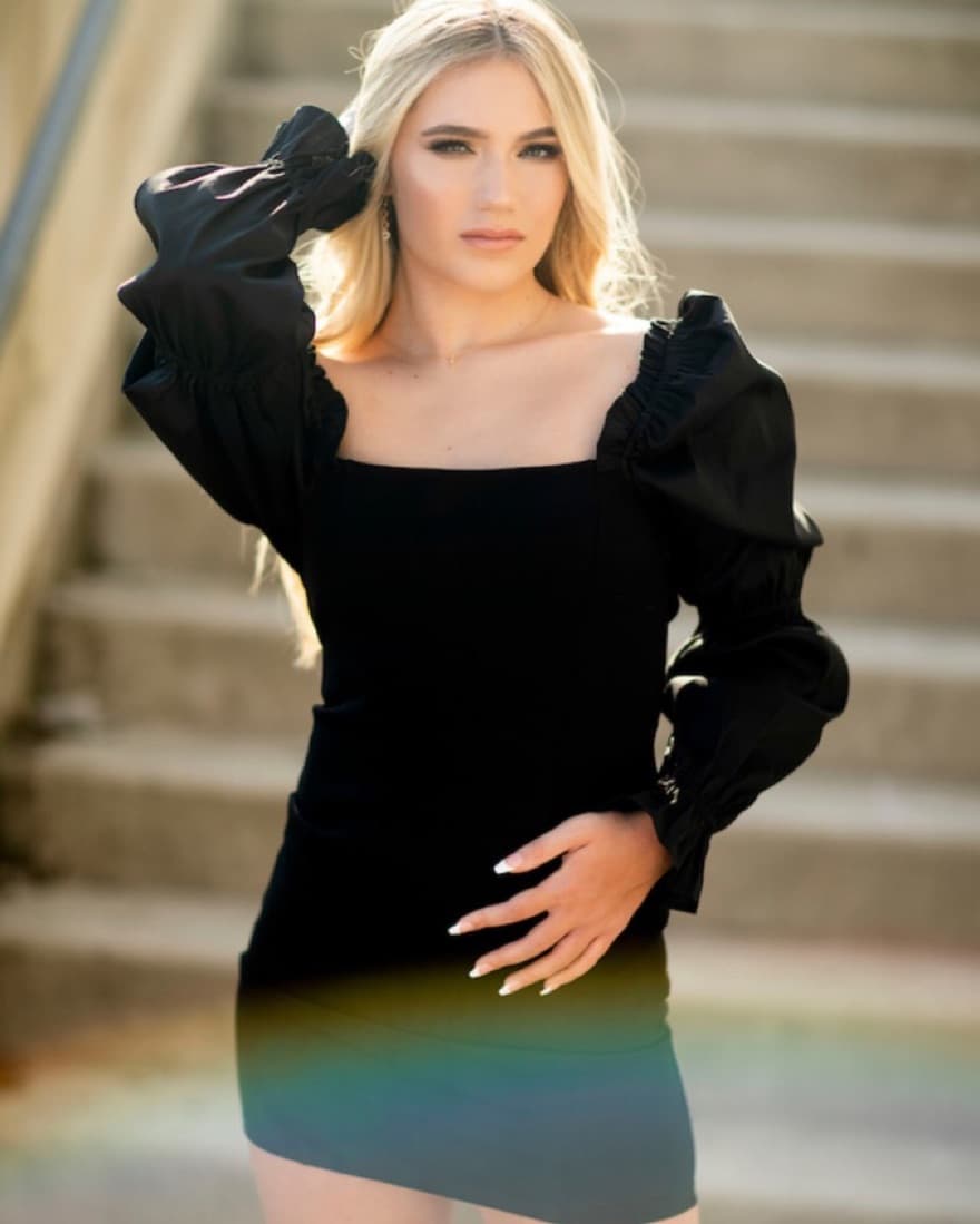 Majorelle Dove Dress in Black S - Image 2