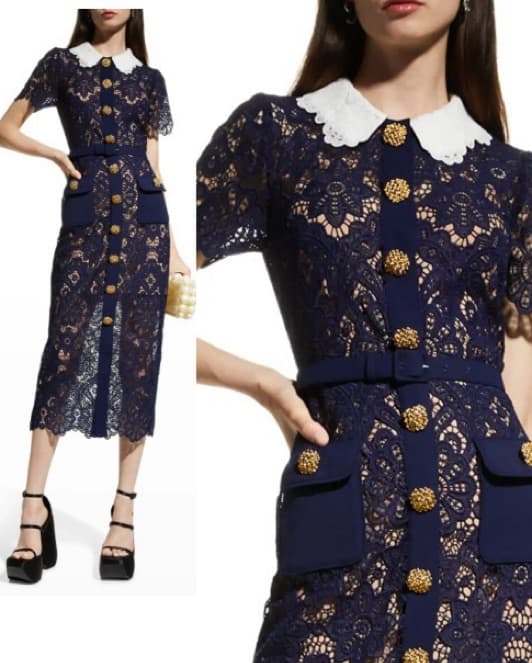 Self Portrait - Lace Midi Dress  - Image 1
