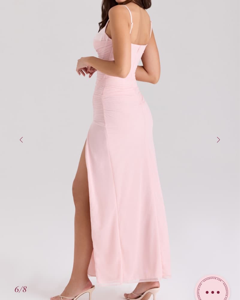 House Of CB Baby Pink Maxi Lini Dress S - Image 3
