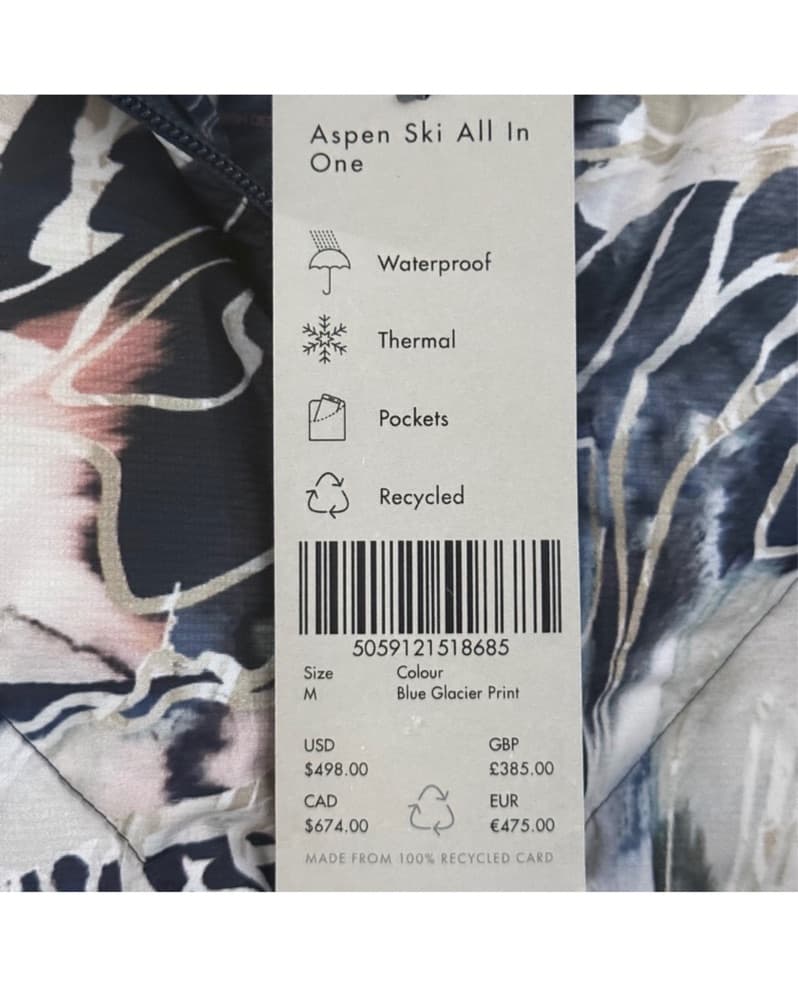 Sweaty Betty Aspen Ski Glacier-Print Jum - Image 5