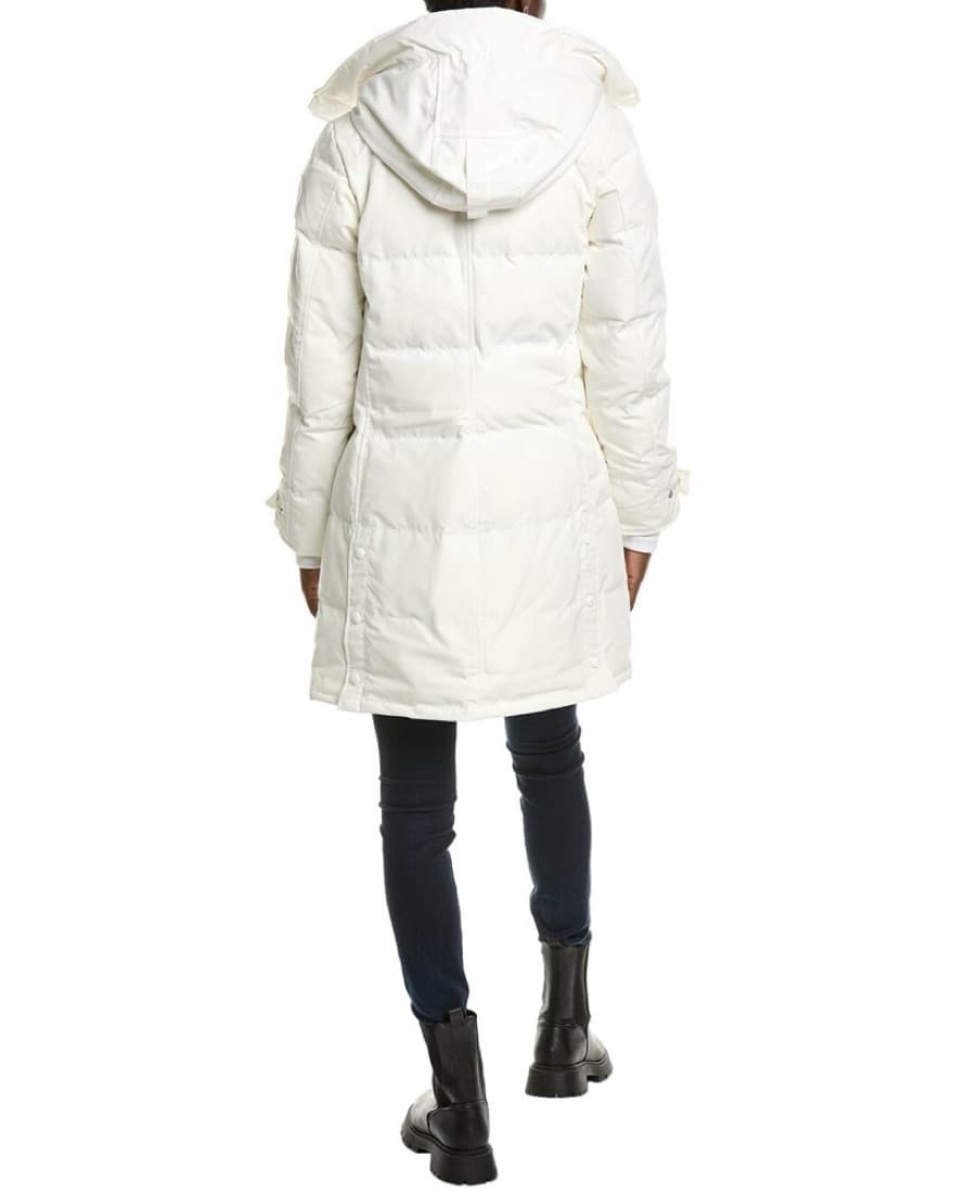 White Canada Goose Coat (worn once) - Image 3