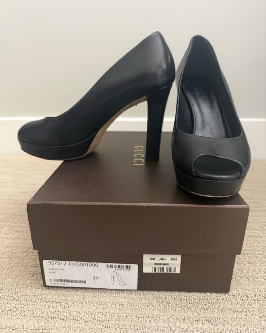 Black Gucci Heels - Image 1