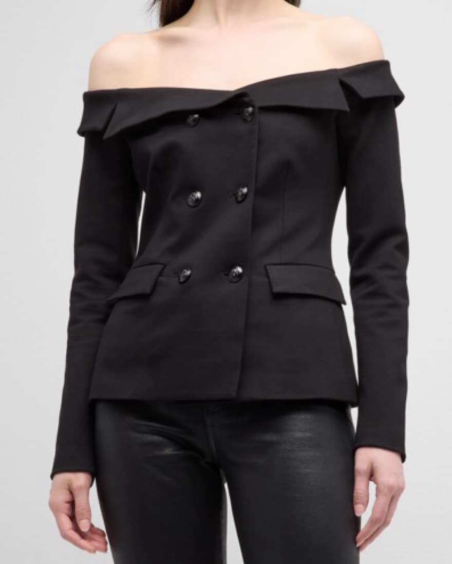 L’agence Off The Shoulder Blazer - Image 2