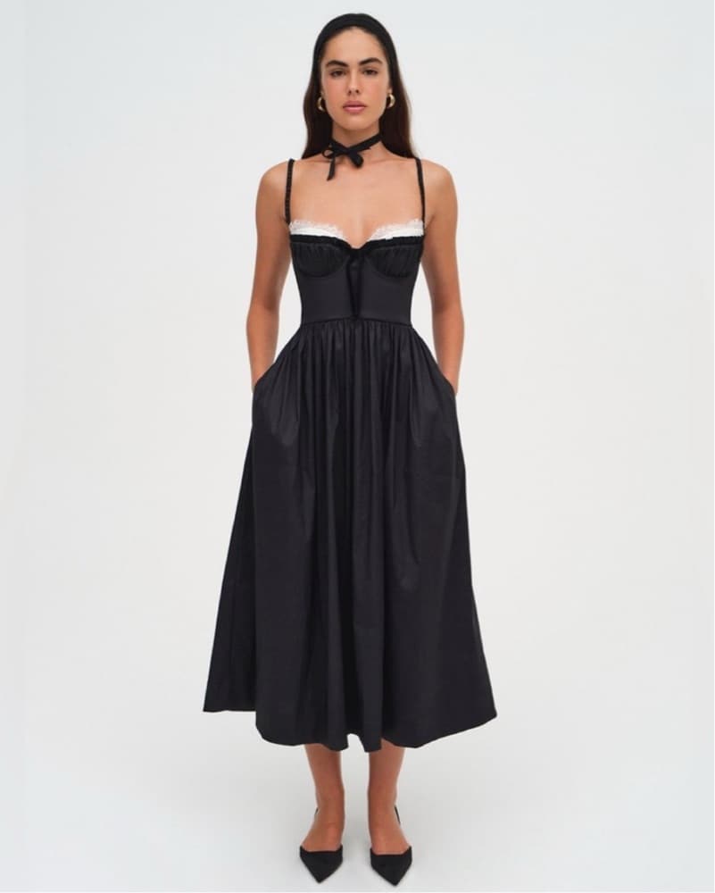 For Love & Lemons Doris Midi Dress - Image 1