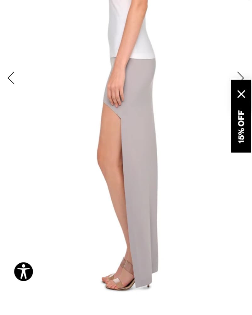 Norma Kamali Hi Low Skirt  - Image 2