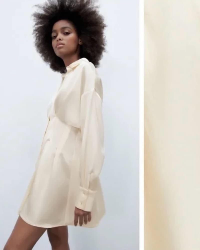 Chic Ivory Shirt Dress - Image 4