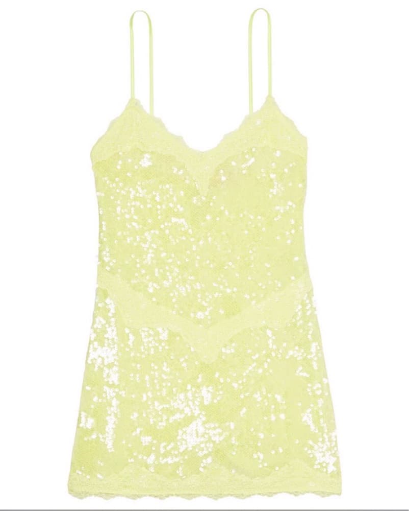 Victoria Secret Yellow Sequin Dress - Image 1