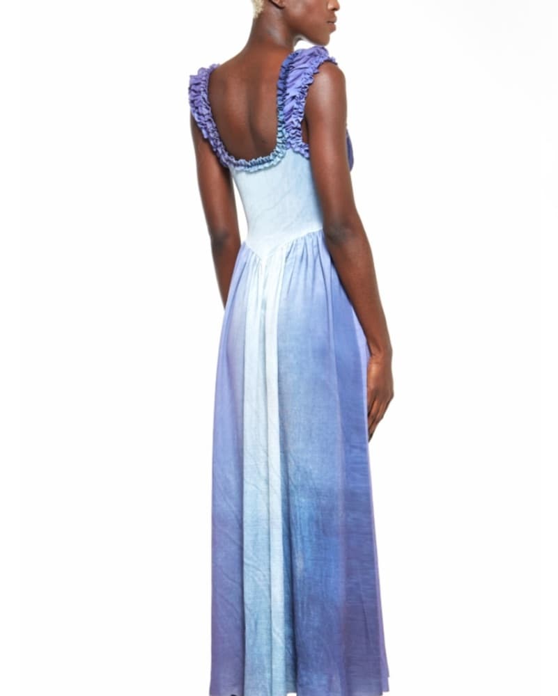 Ethereal Lavender Ruffle Maxi Dress - Image 3