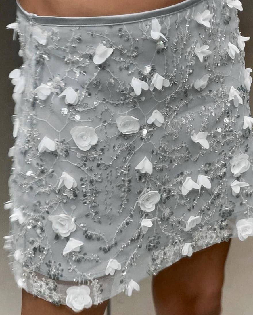 Zara Sequin Mini Skirt - Image 2